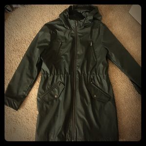 Michael Kors green trench coat